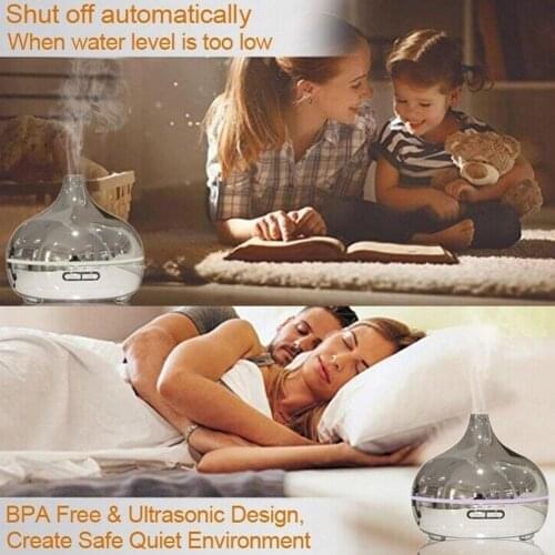 Electroplate Aroma Diffuser Aromatherapy Humidifier Oils For Home Ultrasonic BPA Free Decor 300ml Humidificador Office
