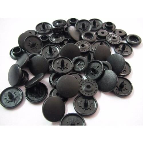 Free shipping 20 sets KAM B5 Black matt color snap button for sewing baby scrub color beautity plastic fastener snap button