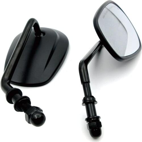 New Motorcycles 8MM CNC Aluminum Rear View Side Mirrors For Harley Street Bob FXDB Iron 883 XL883N Sportster 1200 Custom XL1200C