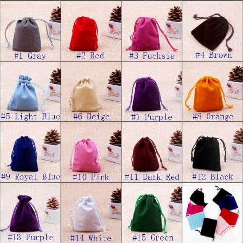 Large STOCK Velvet Drawstring Jewelry Gift Bags Pouches Wedding Favor HOT Velvet Bags jewelry storage 5000PCS 9X12CM