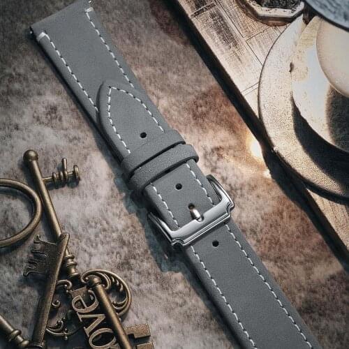 Bracelet for Fossil Gen 5 Smartband Gen 2 3 4 Nylon watchband Crazy-horse Leather Straps Hybrid 42-46mm Correa for Ticwatch LG