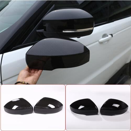 Carbon Fiber Style For RangeRover Sport VOGUE Discovery 4/5 2013-2019 ABS Full All-inclusive Side Rearview Mirror Cover Trim