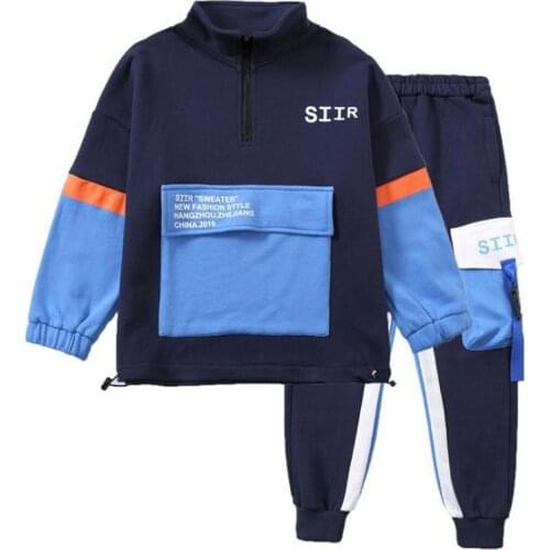 Child Boys Clothing Outfit Children Clothes Suits Casual Sport Cotton Pullover Sweatshirt+Pants 2Pcs/Sets Kid Tracksuits 3-14Yrs