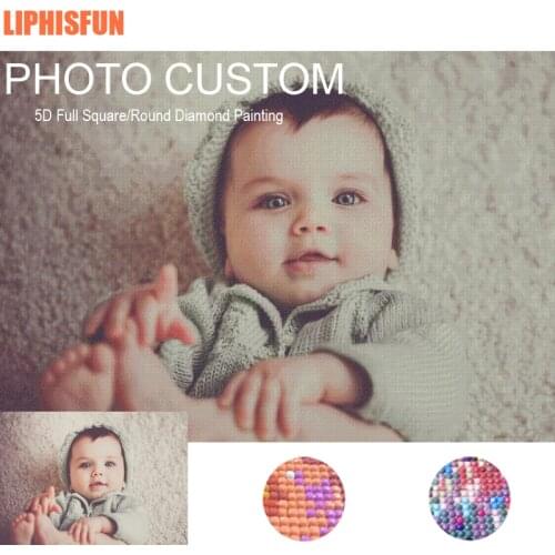 Photo Custom! Private custom 5D DIY Diamond Painting Make Your Own Diamond Painting Full Square/Round Diamond Embroidery
