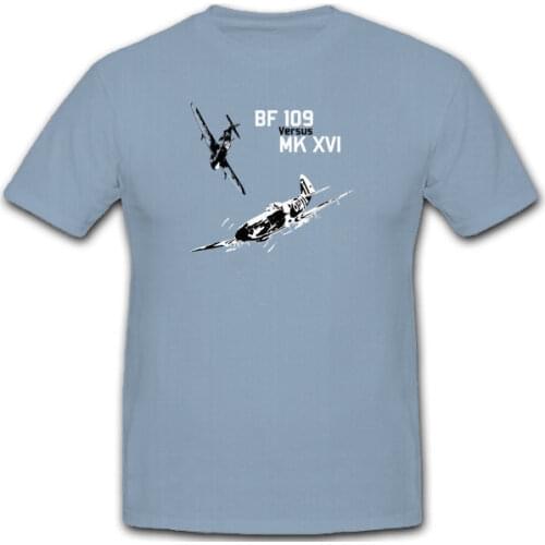 Summer Style New T Shirt Men O-Neck Tops Tees Summer Me109 Bf 109 Flugzeug Luftwaffe Vs Royal Air Force Mk Xvit Shirts Online