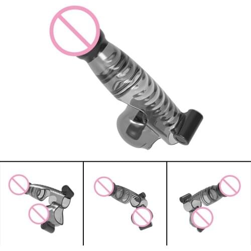 Masturbation Tools Vibrating Penis Cover TPE Portable with Touching Movement and 6 Button Batteries Adult Toys Masturbator