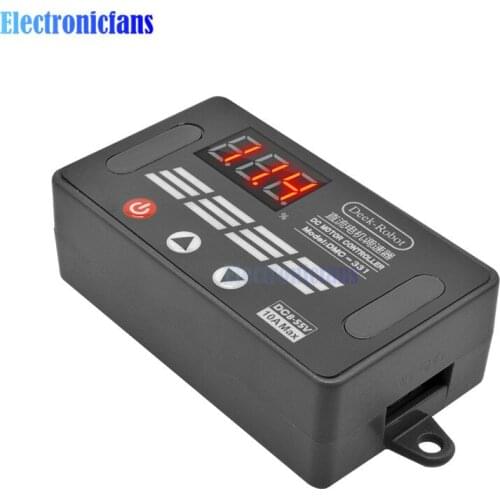 DC 8-55V 10A PWM Motor Speed Controller LED Digital Display Switch Power-off Permanent Memory Regulator Controller DMC-331