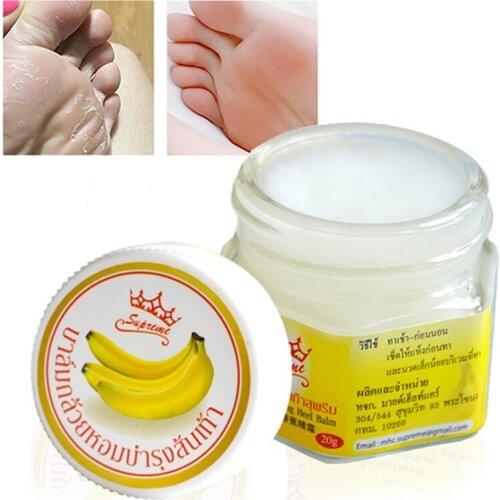 1Pcs Foot Cream Moisturizing Nourish Repair Rough Anti-Wrinkle Anti-Drying Anti-Crack Banana Peel Extract Body Skin Care 20g