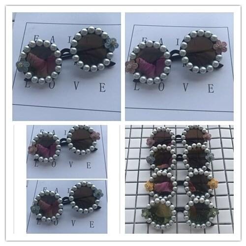 Round Sunglasses Women Vintage Black Crystal Mix Rhinestone Sun Glasses for Kids Small Sun glasses Oculos de sol UV400