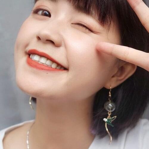 Cute Swallow Dangle Earrings For Women 2020 Glass Ball Drop Earrings Jewelry Earrings Femme Bijoux