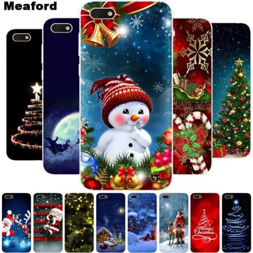 Soft Silicone Case For Huawei Honor 7A DUA-L22 Case Soft TPU Christmas Phone Case For Honor 7C AUM-L41 5.7 7A Pro 7S Case Cover