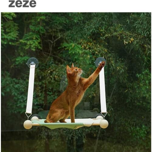 Hot Sale Solid Wood Cat mat bed Hammock Suction Cup Wall Mounted Nest Cat Swing Cat Nest Summer Hanging Window Sun Pet Products