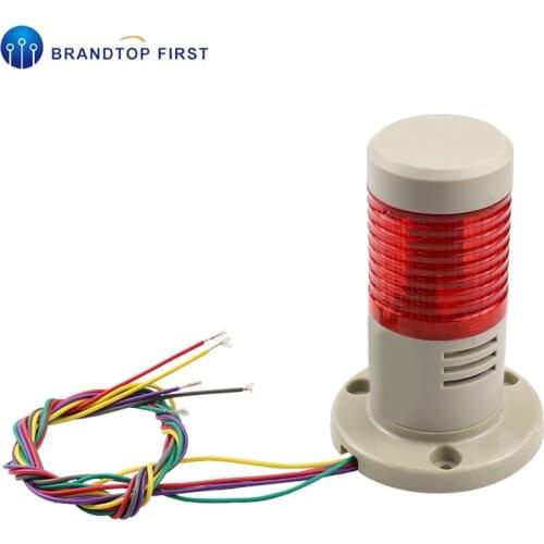 Industrial Signal Tower Safety Stack Steady Light lamp with Buzzer 1 layer with base 24V AC220V