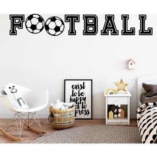 Drop Shipping Sports Football Living Room Decoration Bedroom Mural Kids Room Decor Decorative Vinyl adesivo de parede