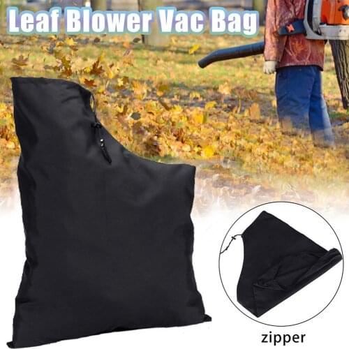 Practical Leaf Blower Bag Zippered Type Dust Collection Waterproof Zippered Type Vacuum Outdoor Leaf Shredder Pouch for Garden