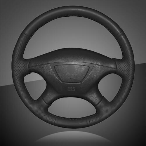 Hand-sewing Car Steering Wheel Cover for Mitsubishi Pajero Sport 2004 Montero Sport 2004 Auto Braid On The Steering Wheel Cover