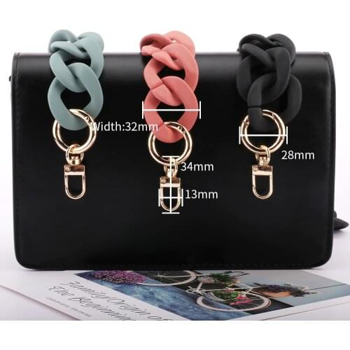 Acrylic Chain Resin Bag Chain Fish Bone Chain Handmade Shoulder Bag Bag Crossbody Bag Chain Accessories Replacement