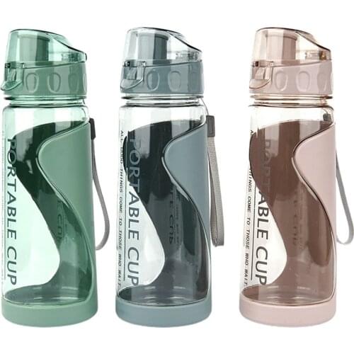 Sports Water Bottles Gym Leak-proof Drop-proof Portable Shaker Mug Outdoor Travel Kettle Plastic Drink Water Cup