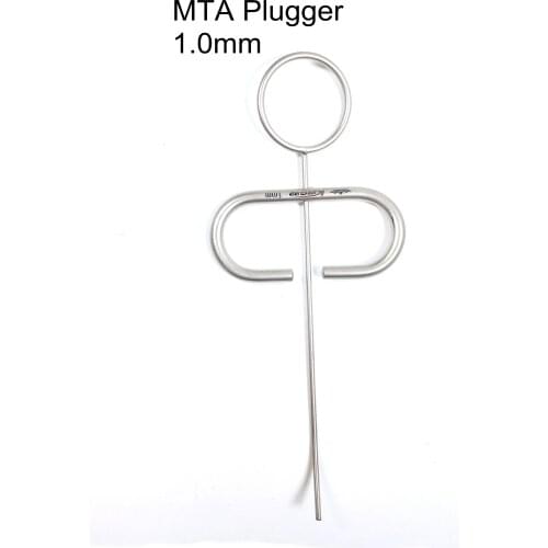 Dental SS Powder MTA Plugger Applicator Bone Implant Collector Scraper Bone Graft Injector Syringe Carrier Curved Head