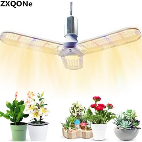 E27 90W/120W led grow lamp Full spectrum +460NM+660NM led grow light 3 heads/4 heads adjustable for indoor grow tent plant grow