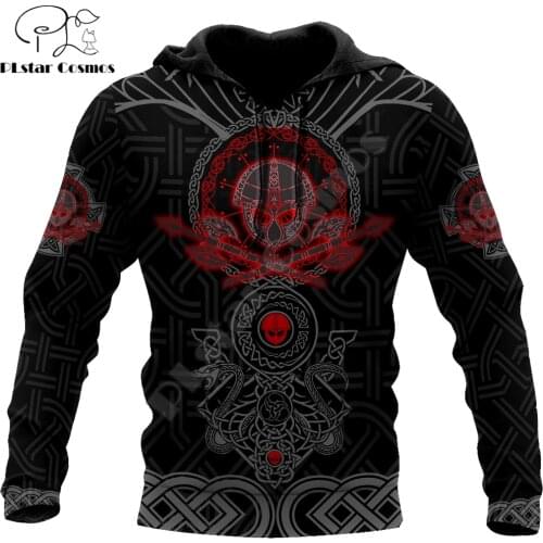 Love Viking Warriors Tattoo 3D Printed Fashion Hoodies Men Hooded Sweatshirt Unisex Zip Pullover Casual Jacket Tracksuit DW0237