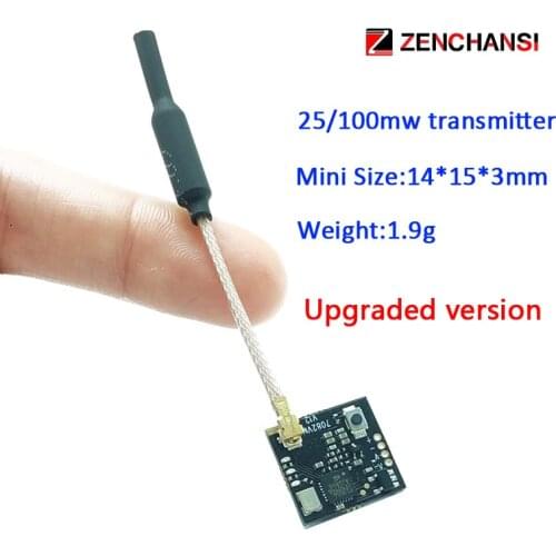 Upgraded version e7082VM 5.8G 40CH 25/100mW Adjustable FPV Transmitter Support Smartaudio Betaflight Cleanflight OSD