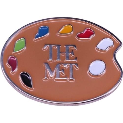 Van Gogh The Met Palette Brooch Pin Great Artist Painter Gift