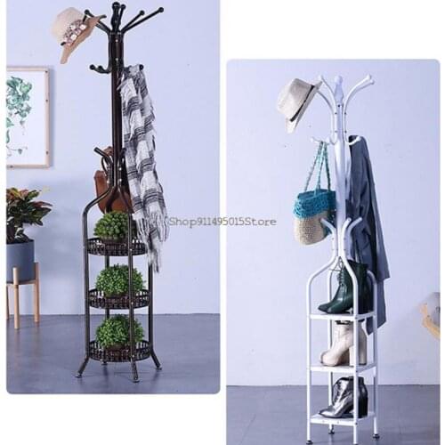 Coat Rack Bedroom Net Red Simple Modern Wrought Iron Hanger Hall Large Floor Hanger Indoor Vertical Drying Rack