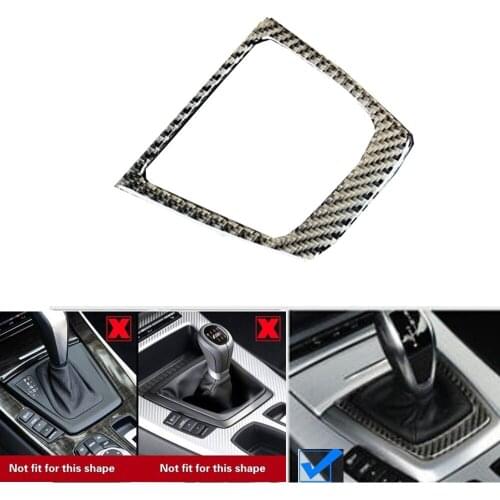 Carbon Fiber Inner Center Control Panel Console Gear Shift Box Trim Cover Sticker For BMW Z4 E89 2009-2015 Decoration Interior