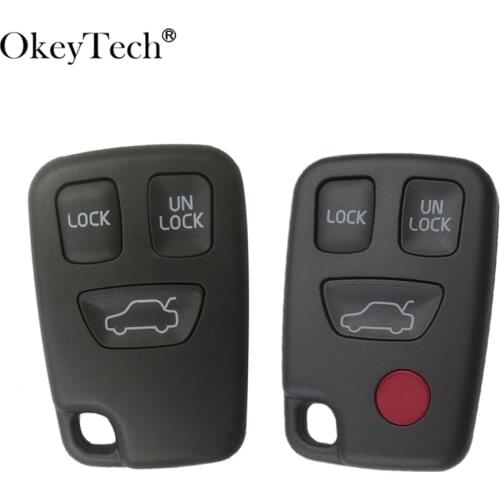 OkeyTech 3/3+1 buttons Replacement Car Remote key Shell Fob For VOLVO XC70 XC90 S40 S60 S70 S80 S90 V40 V70 V90 C70
