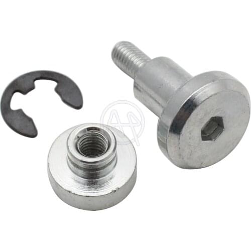 1Set Sliver Aluminum Thread Fender Seat Mounting Bolt Screw Cap Nut Fit For Harley Touring FXDC FXDF FXD