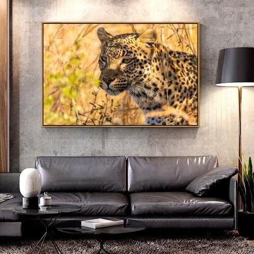 Artcozy Oil Canvas Painting brown leopard For Home Decoration Wall Art