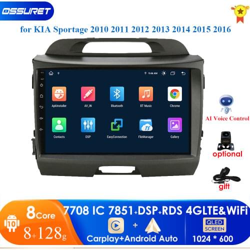 4G 64G Carplay Plus For Kia Sportage 3 SL 2010 - 2016 Car Radio Multimedia Video Player Navigation GPS Android No 2din 2 din dvd