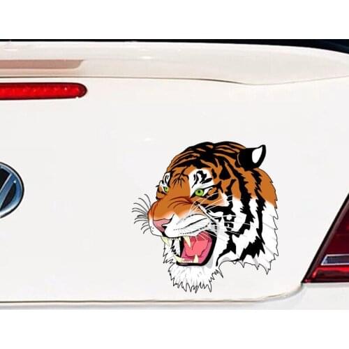 Tiger head car sticker tiger body decoration personality creative scratch cover waterproof decoration sticker for Volkswagen car