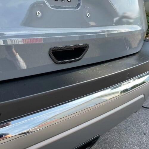For Nissan Rogue X-Trail T33 2022 2023 Car Styling Carbon Fiber Printed Rear Tailgate Door Handle Bowl Cover Trim Accessories