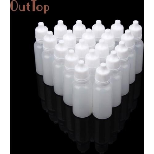 Bottles Eye Liquid Dropper 100PCS 5ml/10ml/15ml Empty Plastic Squeezable Dropper Refillable Bottles drop ship