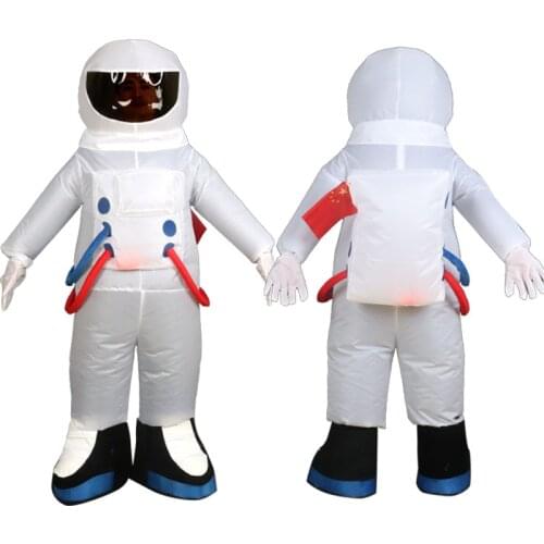 Air Filled Space Suit Mascot Costume Astronaut Mascot Costume with Backpack with Glove Shoes Outfits Clothing Children Adults