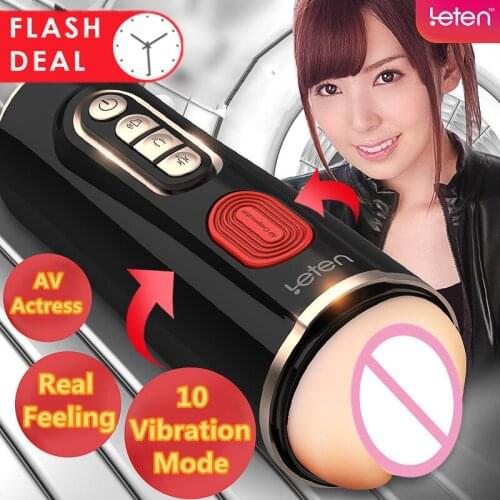 Leten Yui Hatano Vagina Real Pussy Blowjob Male Masturbator Interactive Moaning 10Mode Vibration Anal Sex Machine Adult Sex Toys