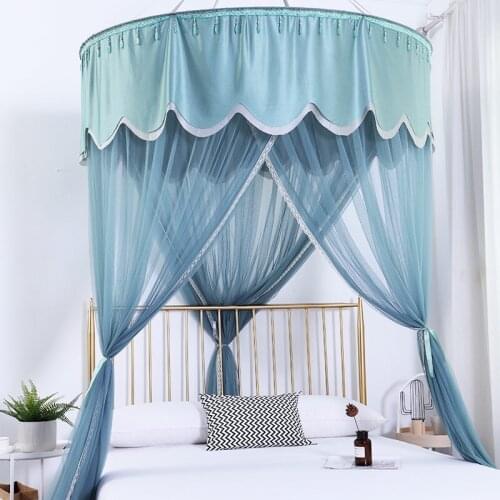 Summer Princess Free Installation of 1.8m Bed with Top Mosquito Nets Double Household Dome Curtains Hanging Encryption Nets