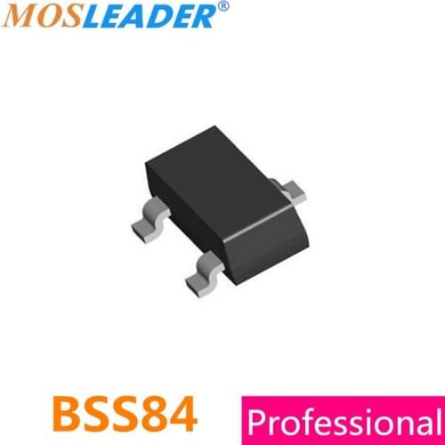 Mosleader BSS84 SOT23 3000PCS BSS84LT1G P-Channel Enhancement Mode MOSFET DMOS High quality