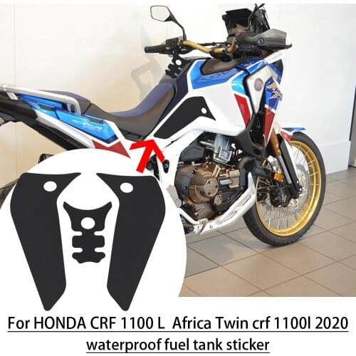 Non-slip Side Fuel Tank Pad Waterproof Fuel Tank Stickers For HONDA CRF 1100 L Africa Twin Adventure stickers crf 1100l adv 2020