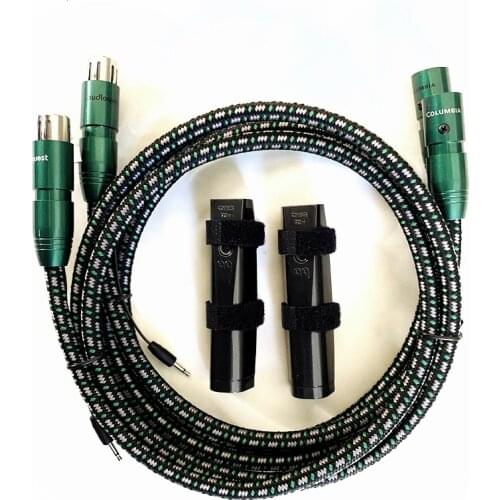 New Pair ColumbiaI 3 Pin XLR Balanced Cable with 72V DBS Tube Amplifier HiFi Audio Cable for CD Player Home Theater