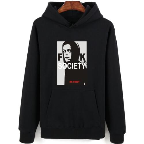 New Mr Robot Hoodies Sweatshirts Fashion Streetwear Hip Hop Hoodies Harajuku Casual Men Women Hoodie Autumn Loose Warm Hoodies