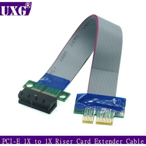 New arrive PCI Express Flex Relocate Cable PCI-E 1X to 1x Slot Riser Card Extender Extension Ribbon for Bitcoin Miner