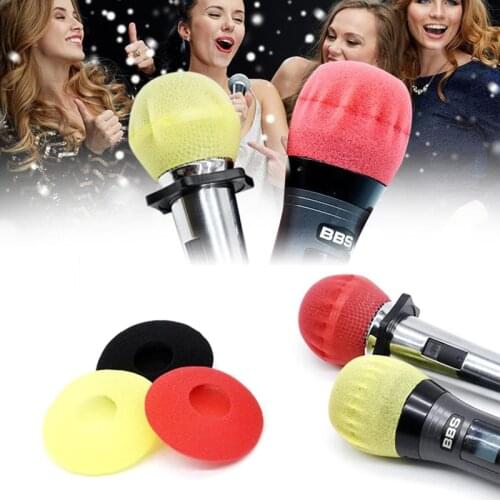 20Pairs=40PCS Disposable Non-woven Microphone Cover Removal Windscreen Protective Mic Cap Pad for KTV Karaoke Supplies 2020 New