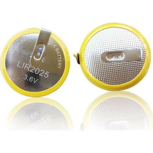 LIR2025 Rechargeable Battery 3.6V Remote Car Key Shell Cover Button Battery For E46 E39 E36 E38 E34