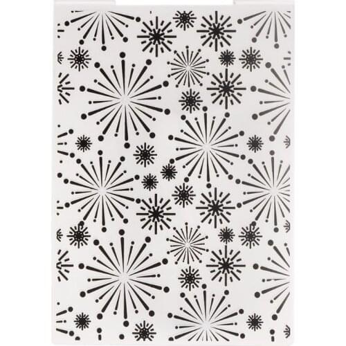 Plastic Embossing Folder Template For DIY Scrapbook Photo Album Card Paper Craft Christmas Snowflake 72XF