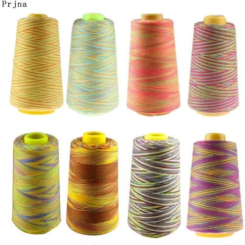 Prajna Rainbow Color Sewing Thread Machine Embroidery Threads For Clothing Hand Craft Sewing Supplies Quilting Accessories