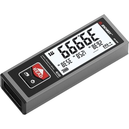 SNDWAY Handheld Laser Distance Meter Rangefinder 40M Segment LCD Digital Display Electronic Laser Tape Measure Tape Tools
