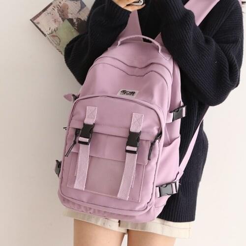 New Tooling School Backpack 15.6inch Laptop Women Backpacks Female Large Capacity School Bags for Teenage Girls College Bookbags